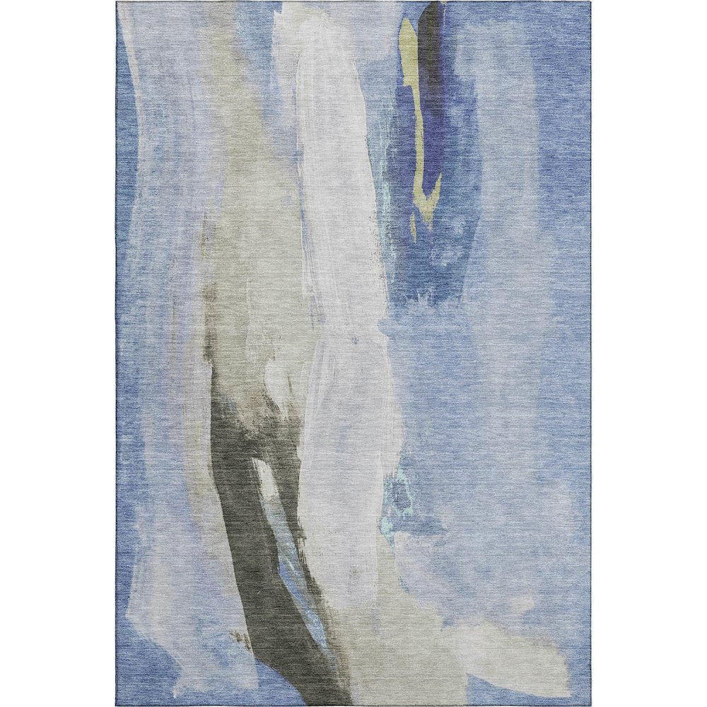 Premium Machine Washable Mayfield AMF1987 Blue 8' x 10' Rug