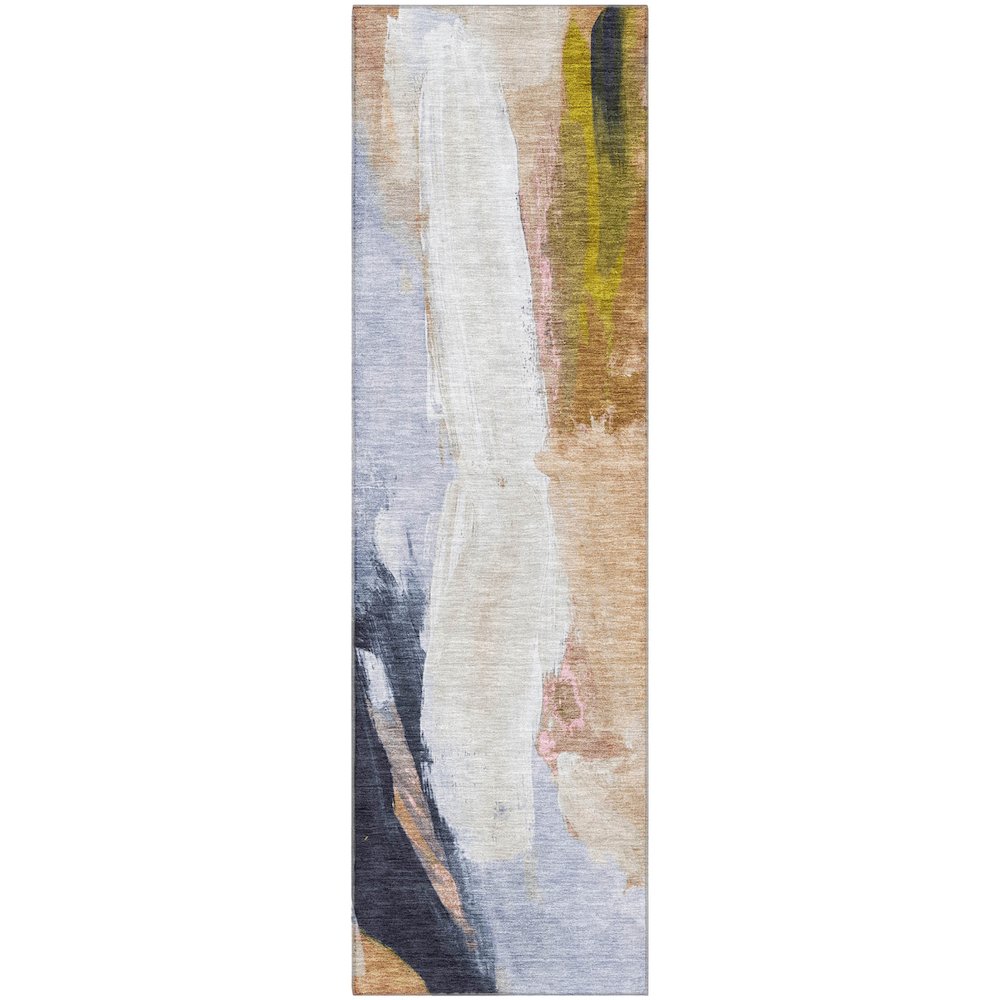 Premium Machine Washable Mayfield AMF1987 Ivory 2'3" x 7'6" Runner Rug