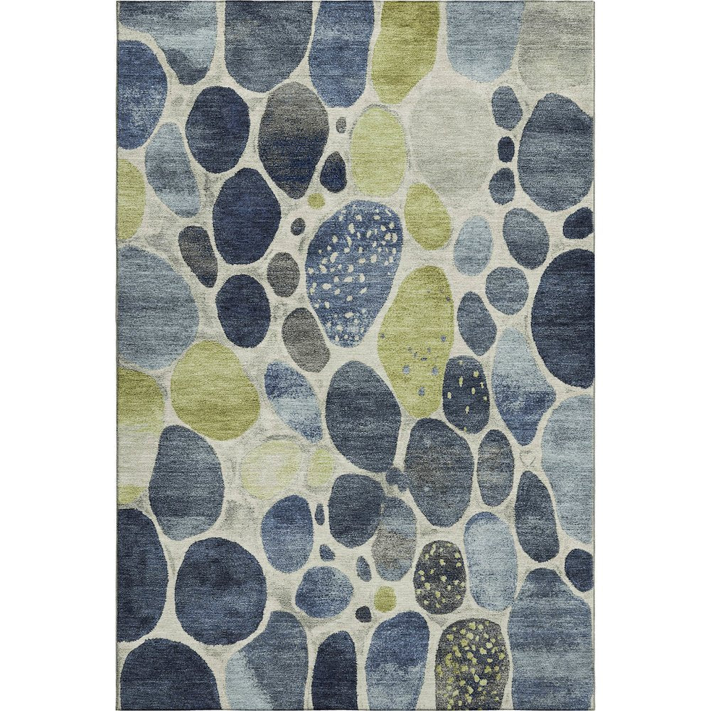 Premium Machine Washable Mayfield AMF1993 Blue 3' x 5' Rug