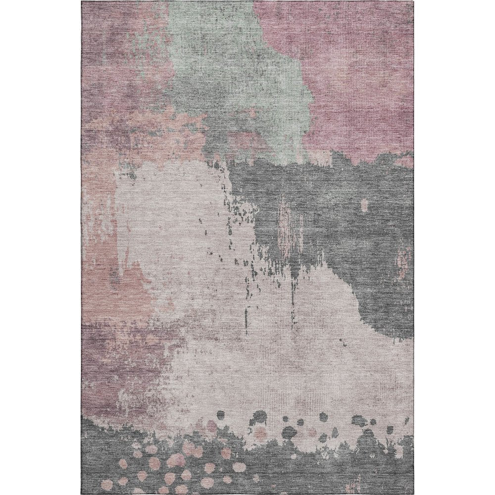 Premium Machine Washable Mayfield AMF1994 Pink 3' x 5' Rug