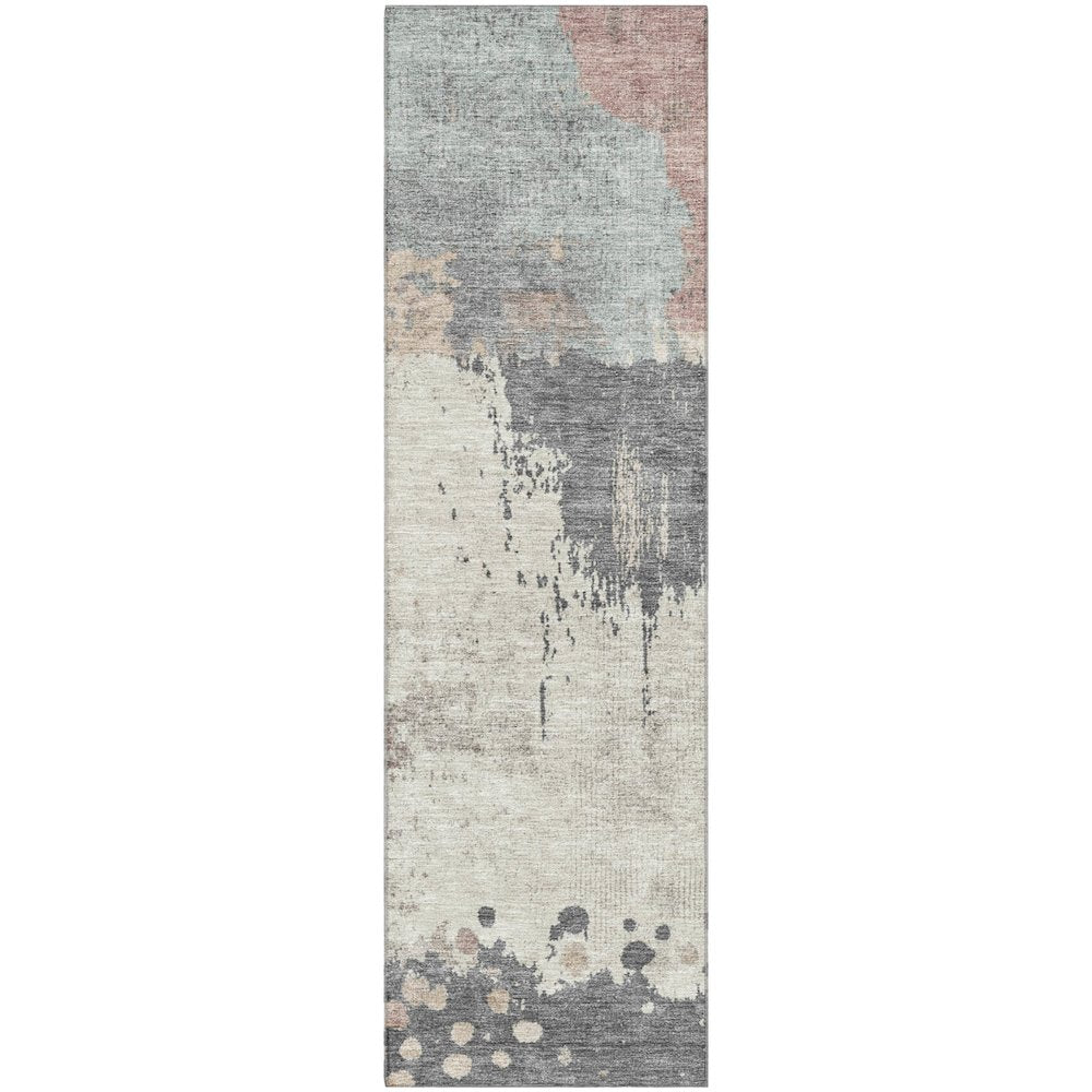 Premium Machine Washable Mayfield AMF1994 Brown 2'3" x 7'6" Runner Rug