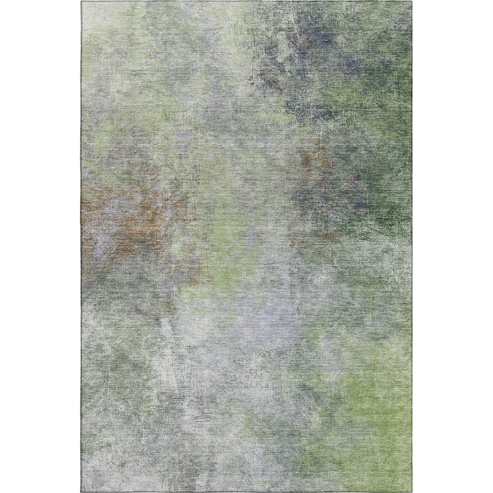 Premium Machine Washable Mayfield AMF1999 Green 3' x 5' Rug