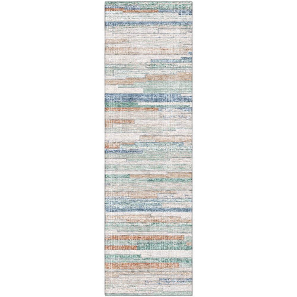 Premium Machine Washable Mayfield AMF2000 Ivory 2'3" x 7'6" Runner Rug