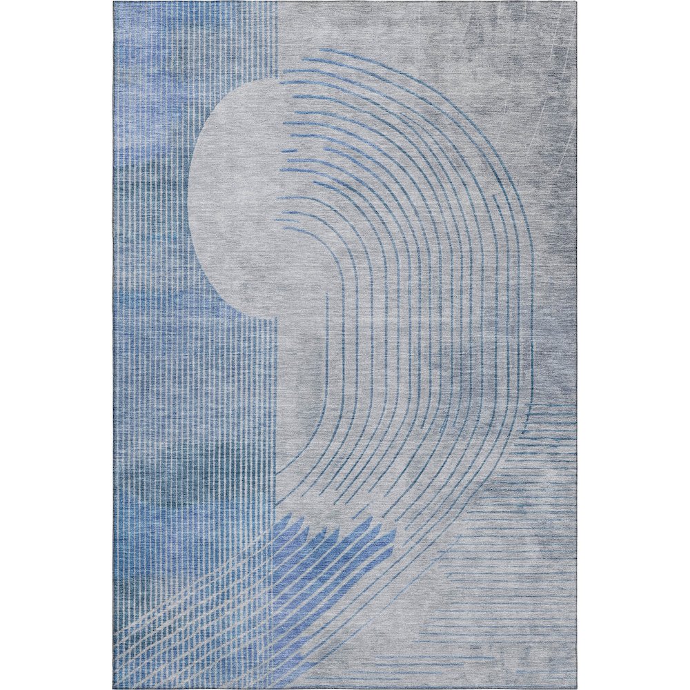 Premium Machine Washable Mayfield AMF2003 Blue 2'6" x 3'10" Rug