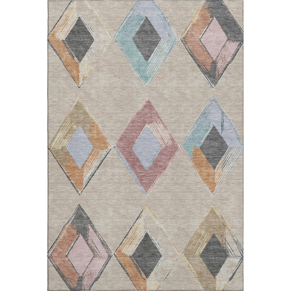 Premium Machine Washable Mayfield AMF2004 Brown 3' x 5' Rug