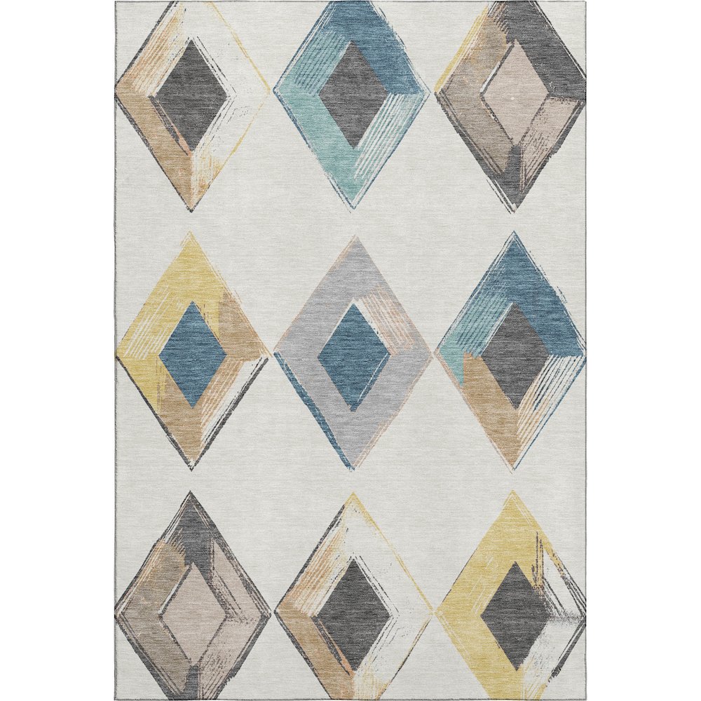 Premium Machine Washable Mayfield AMF2004 Ivory 3' x 5' Rug