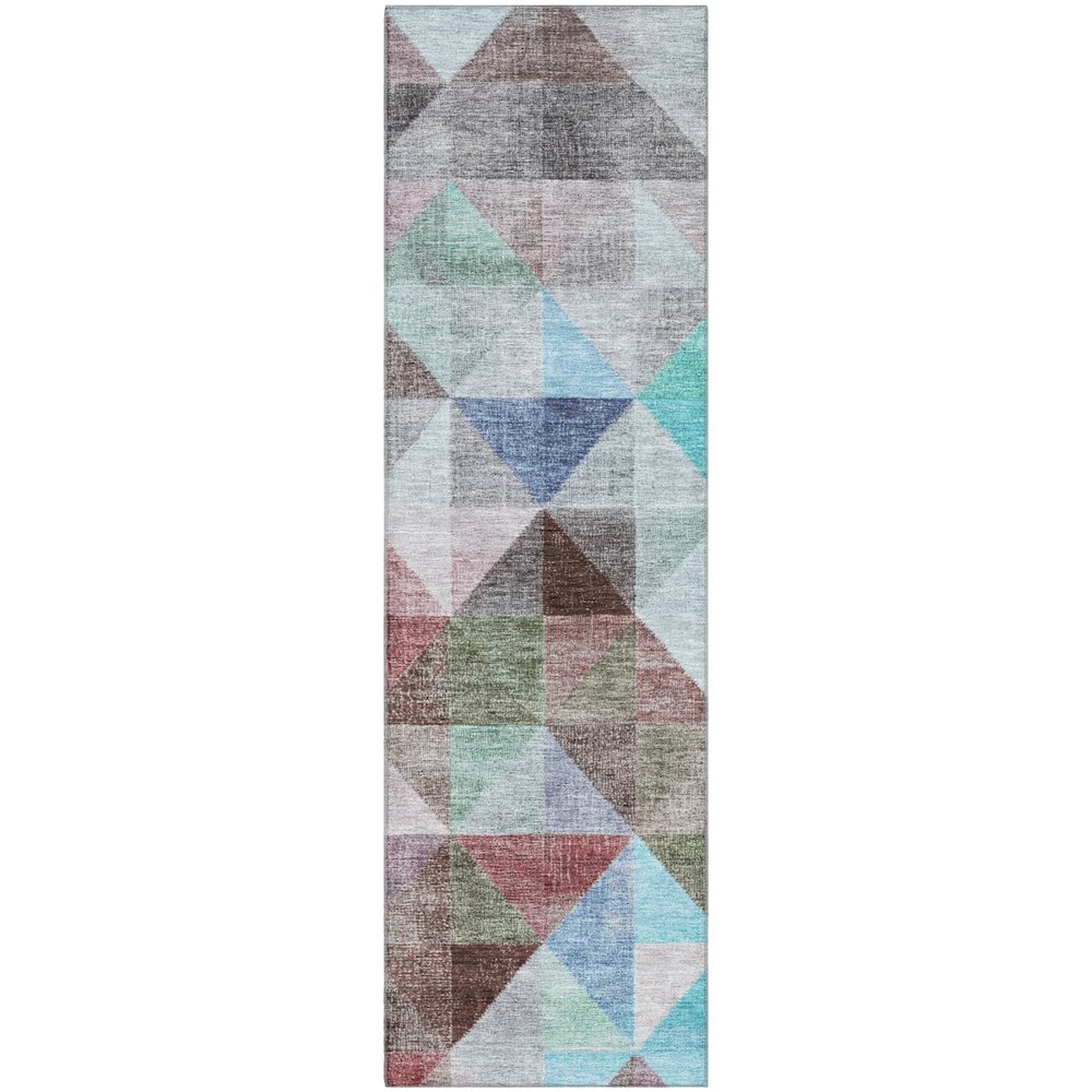 Premium Machine Washable Mayfield AMF2006 Gray 2'3" x 7'6" Runner Rug