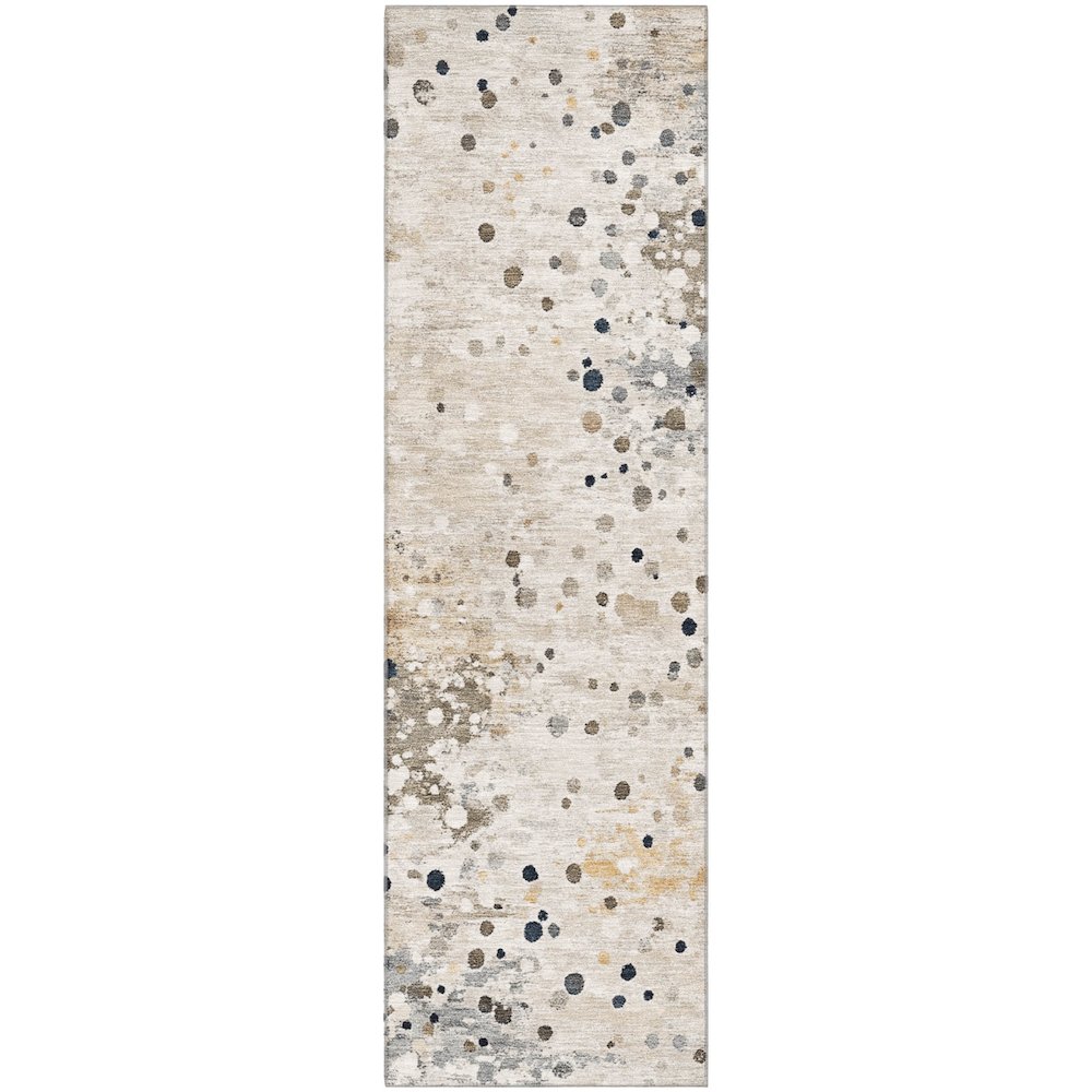 Premium Machine Washable Mayfield AMF2007 Ivory 2'3" x 7'6" Runner Rug