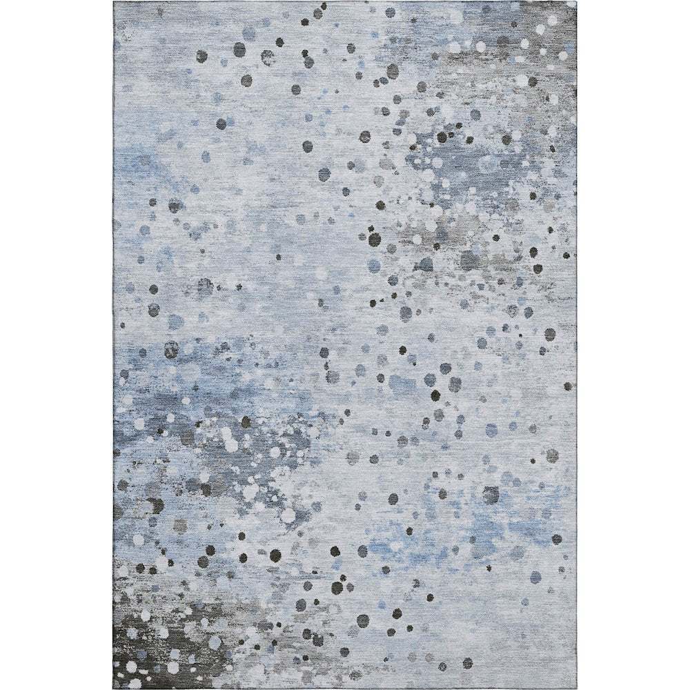 Premium Machine Washable Mayfield AMF2007 Blue 5' x 7'6" Rug