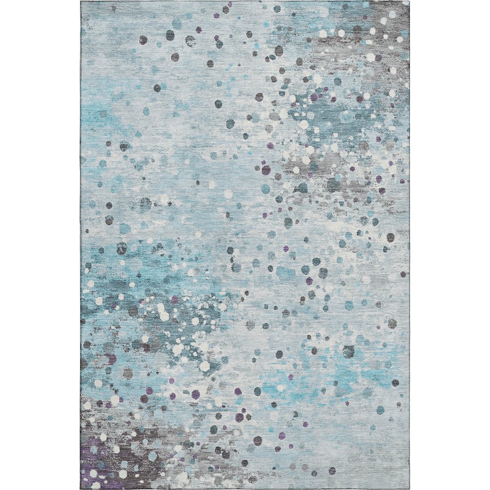 Premium Machine Washable Mayfield AMF2007 Teal 3' x 5' Rug