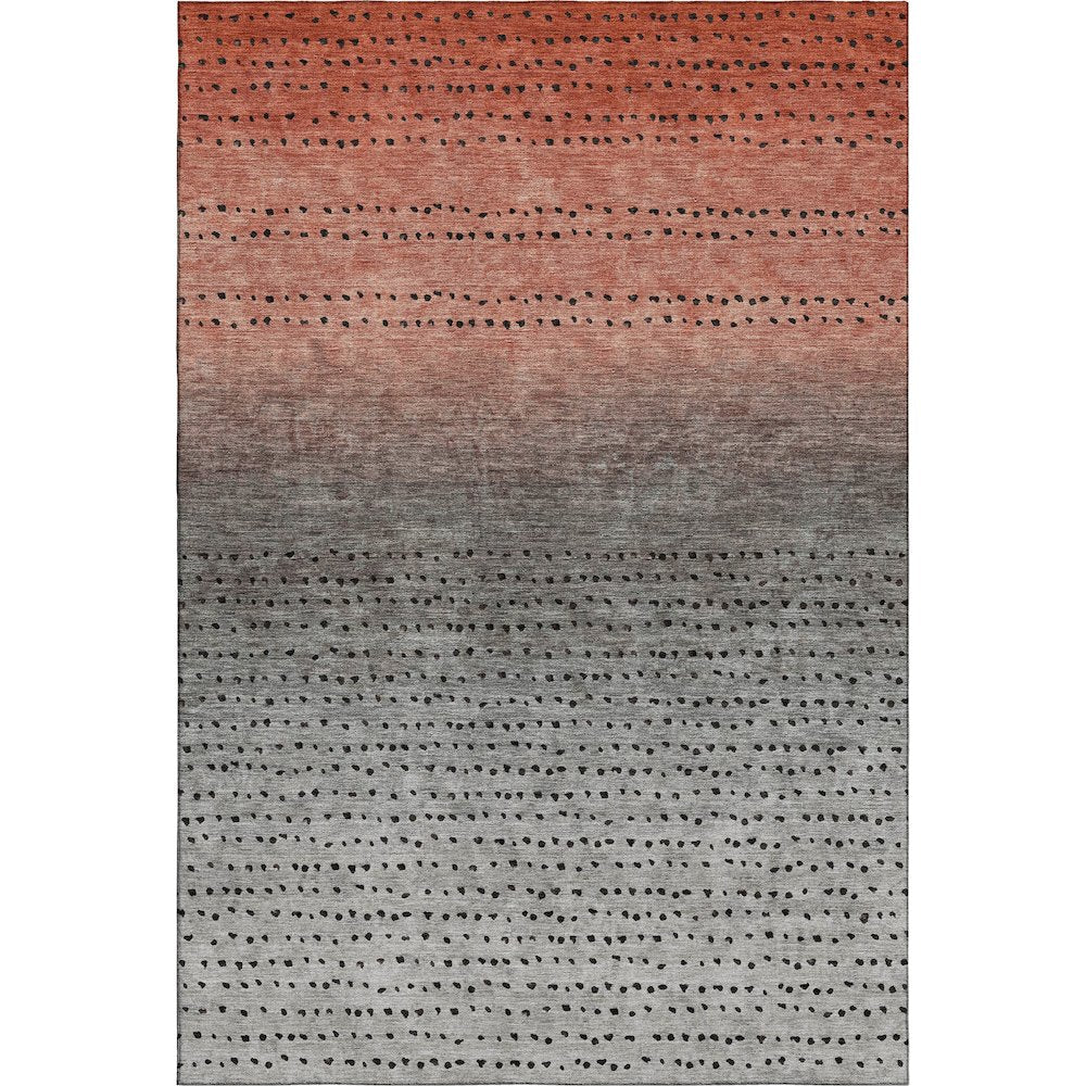 Premium Machine Washable Mayfield AMF2009 Orange 5' x 7'6" Rug