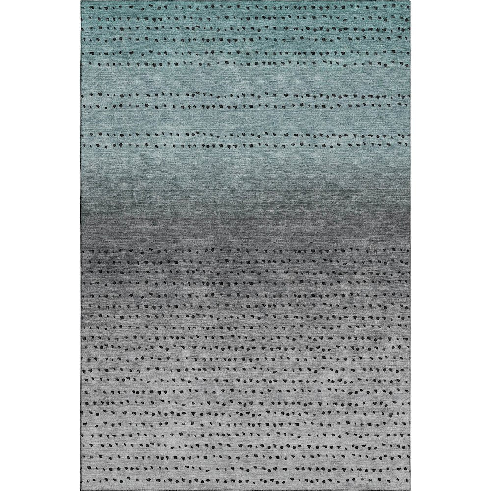 Premium Machine Washable Mayfield AMF2009 Teal 3' x 5' Rug
