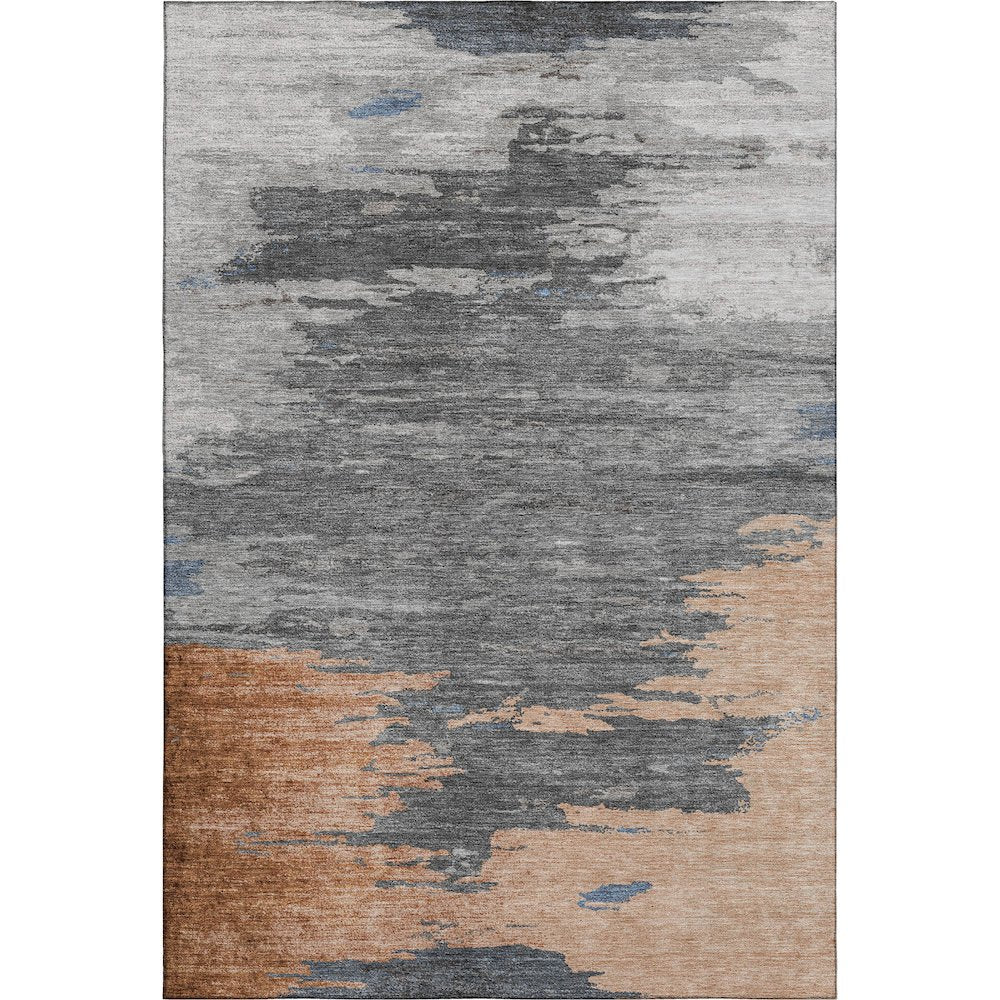 Premium Machine Washable Mayfield AMF2010 Orange 9' x 12' Rug
