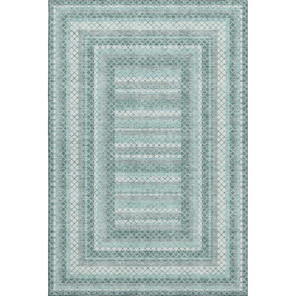 Premium Machine Washable Mayfield AMF2011 Teal 3' x 5' Rug