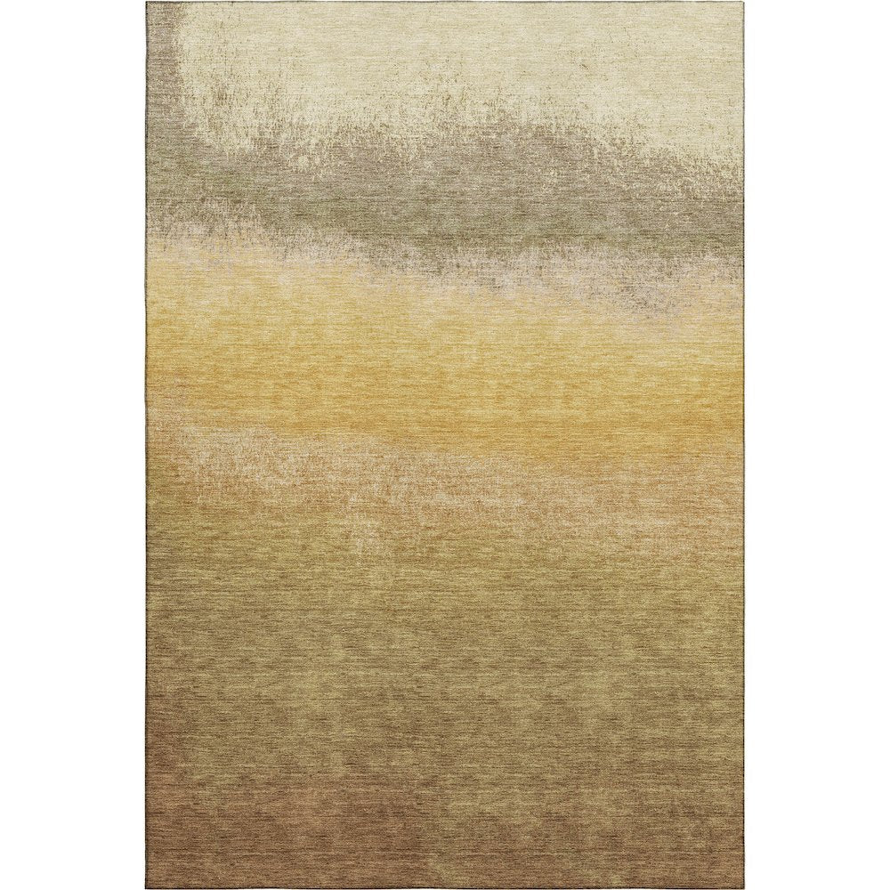Premium Machine Washable Mayfield AMF2012 Gold 8' x 10' Rug