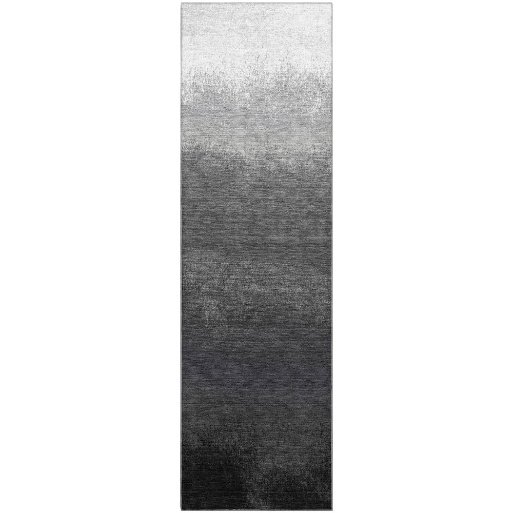 Premium Machine Washable Mayfield AMF2012 Gray 2'3" x 7'6" Runner Rug
