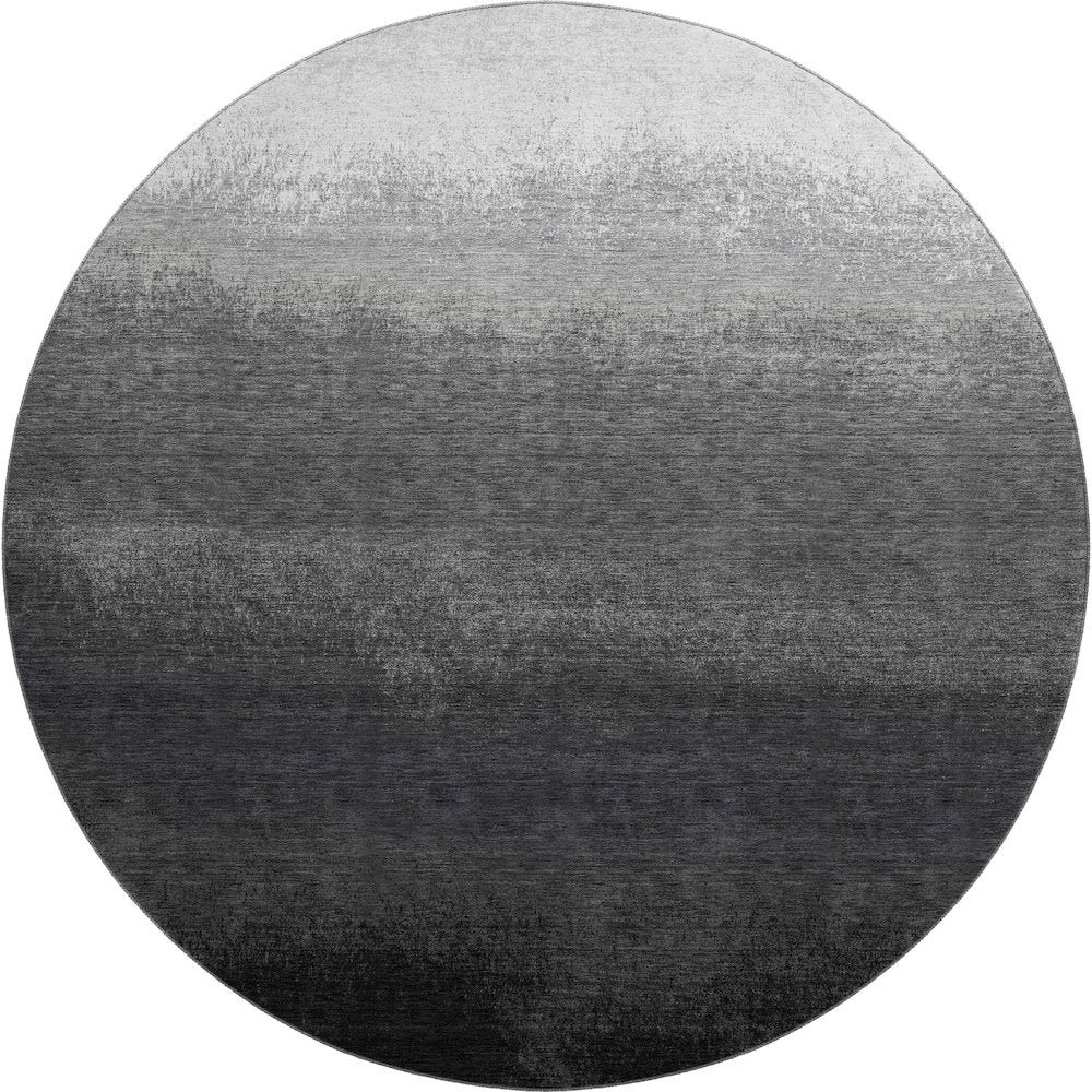 Premium Machine Washable Mayfield AMF2012 Gray 8' x 8' Round Rug