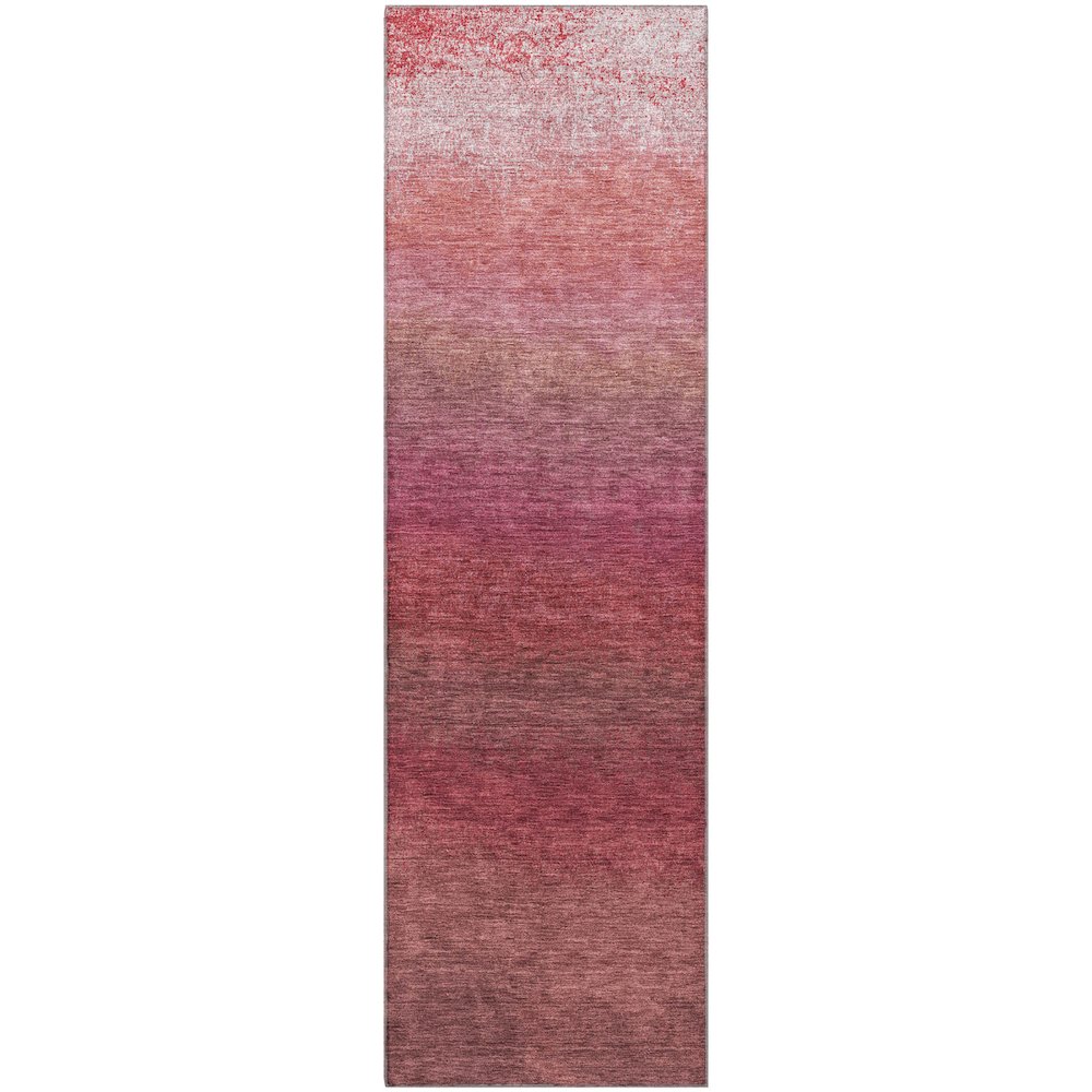 Premium Machine Washable Mayfield AMF2012 Red 2'3" x 7'6" Runner Rug