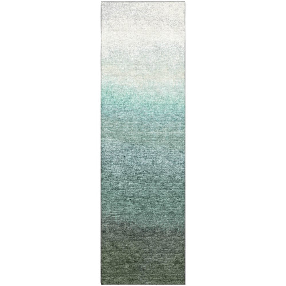 Premium Machine Washable Mayfield AMF2012 Blue 2'3" x 7'6" Runner Rug