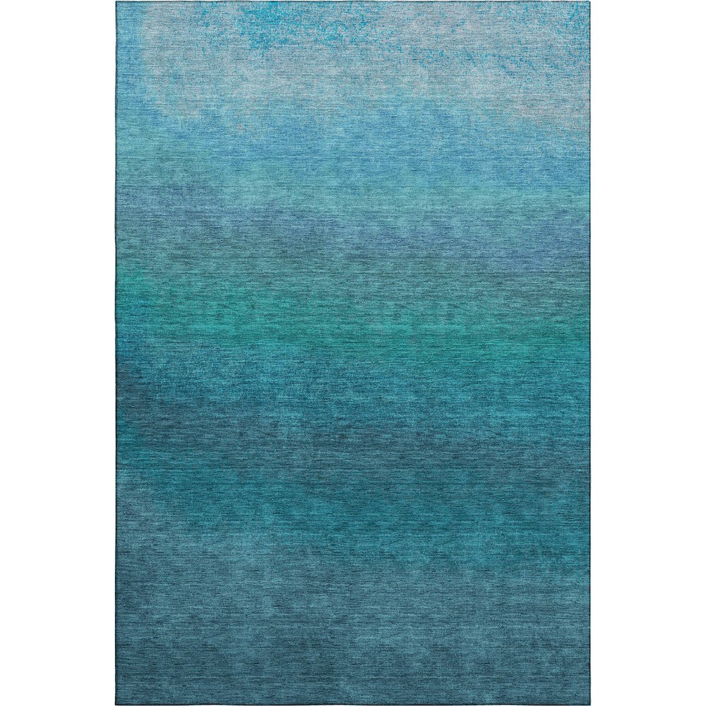 Premium Machine Washable Mayfield AMF2012 Teal 10' x 14' Rug