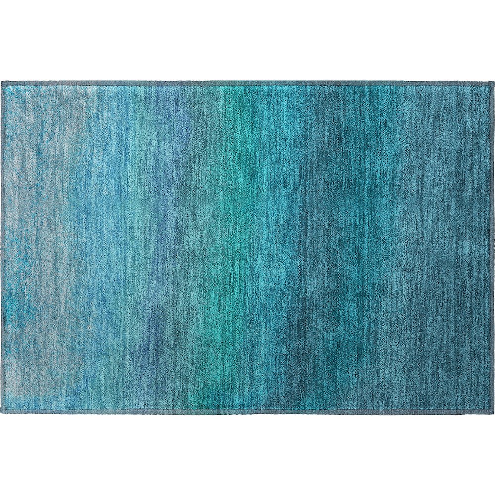 Premium Machine Washable Mayfield AMF2012 Teal 1'8" x 2'6" Rug
