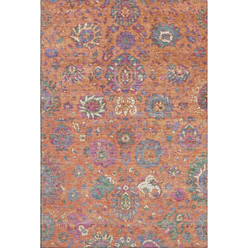 Premium Machine Washable Mayfield AMF2013 Orange 3' x 5' Rug