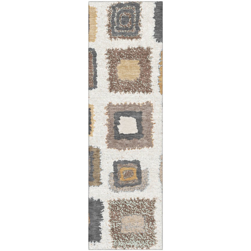 Premium Machine Washable Mayfield AMF2014 Ivory 2'3" x 7'6" Runner Rug