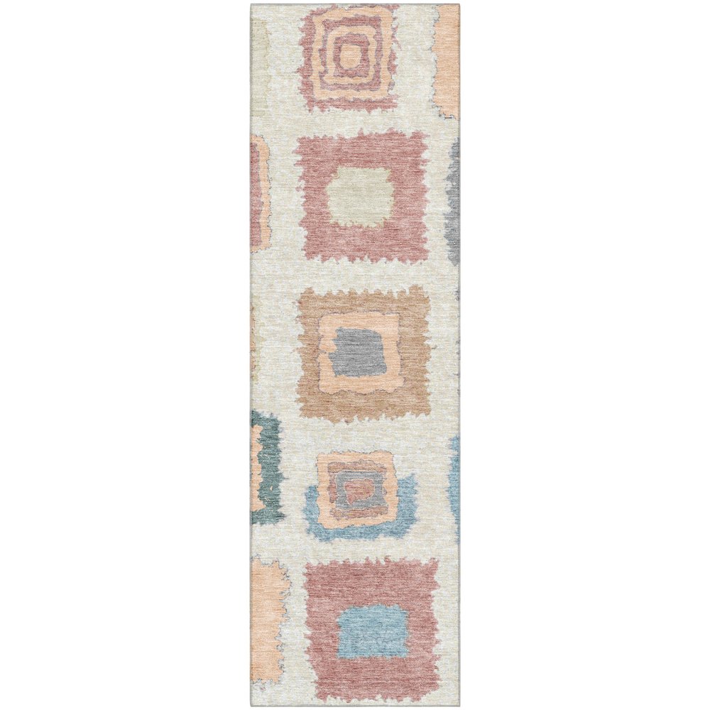 Premium Machine Washable Mayfield AMF2014 Orange 2'3" x 7'6" Runner Rug