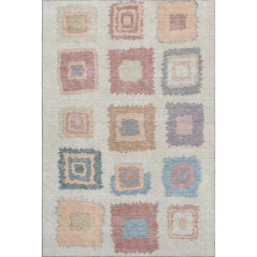 Premium Machine Washable Mayfield AMF2014 Orange 5' x 7'6" Rug