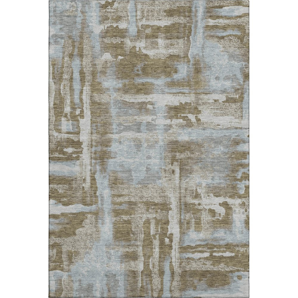 Premium Machine Washable Mayfield AMF2015 Brown 3' x 5' Rug