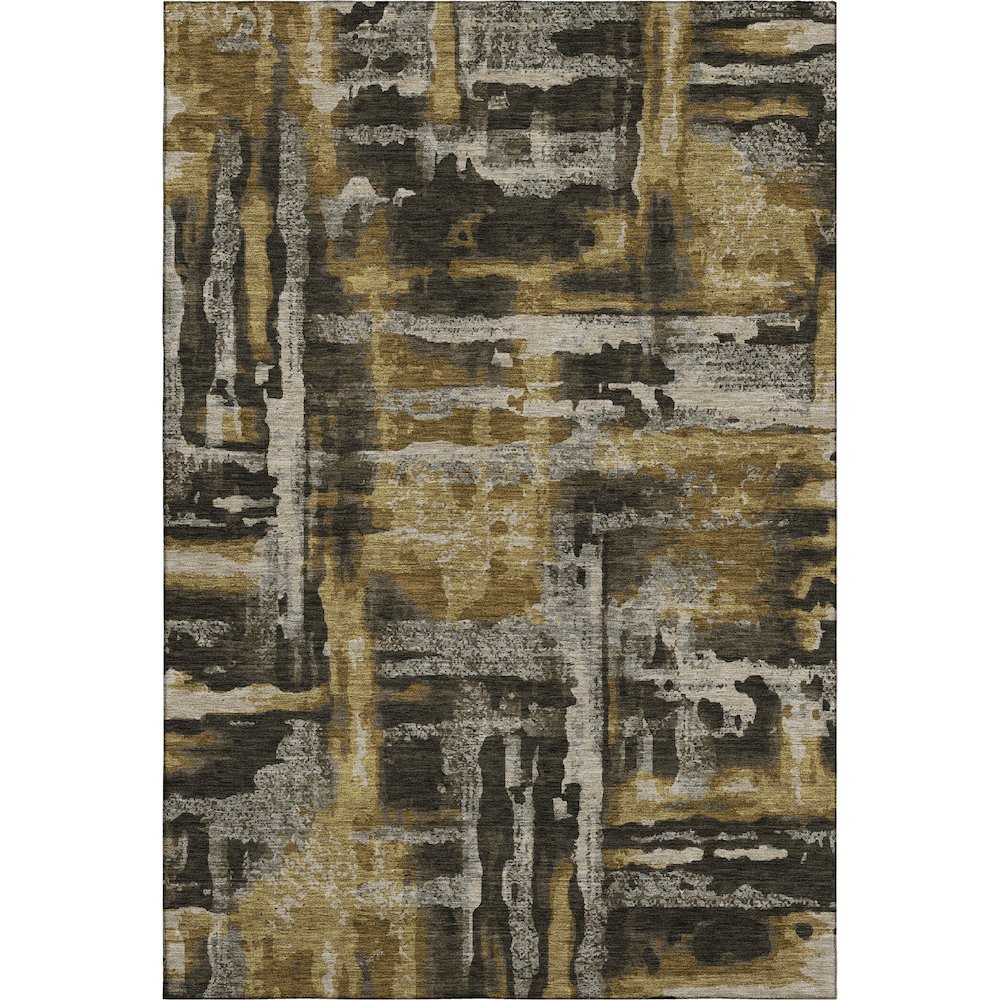 Premium Machine Washable Mayfield AMF2015 Brown 9' x 12' Rug