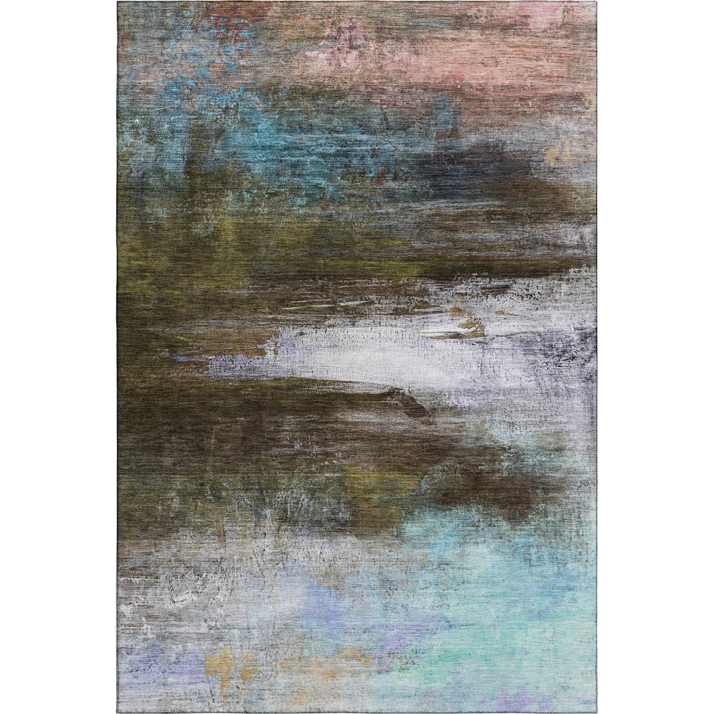 Premium Machine Washable Mayfield AMF2016 Brown 3' x 5' Rug