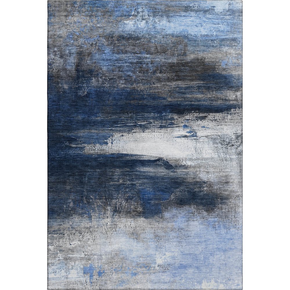 Premium Machine Washable Mayfield AMF2016 Blue 3' x 5' Rug