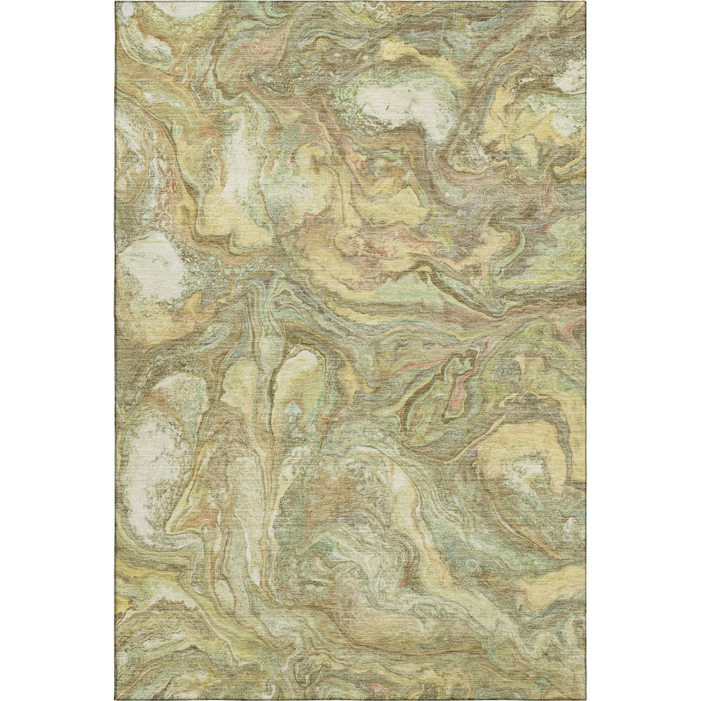Premium Machine Washable Mayfield AMF2017 Gold 3' x 5' Rug