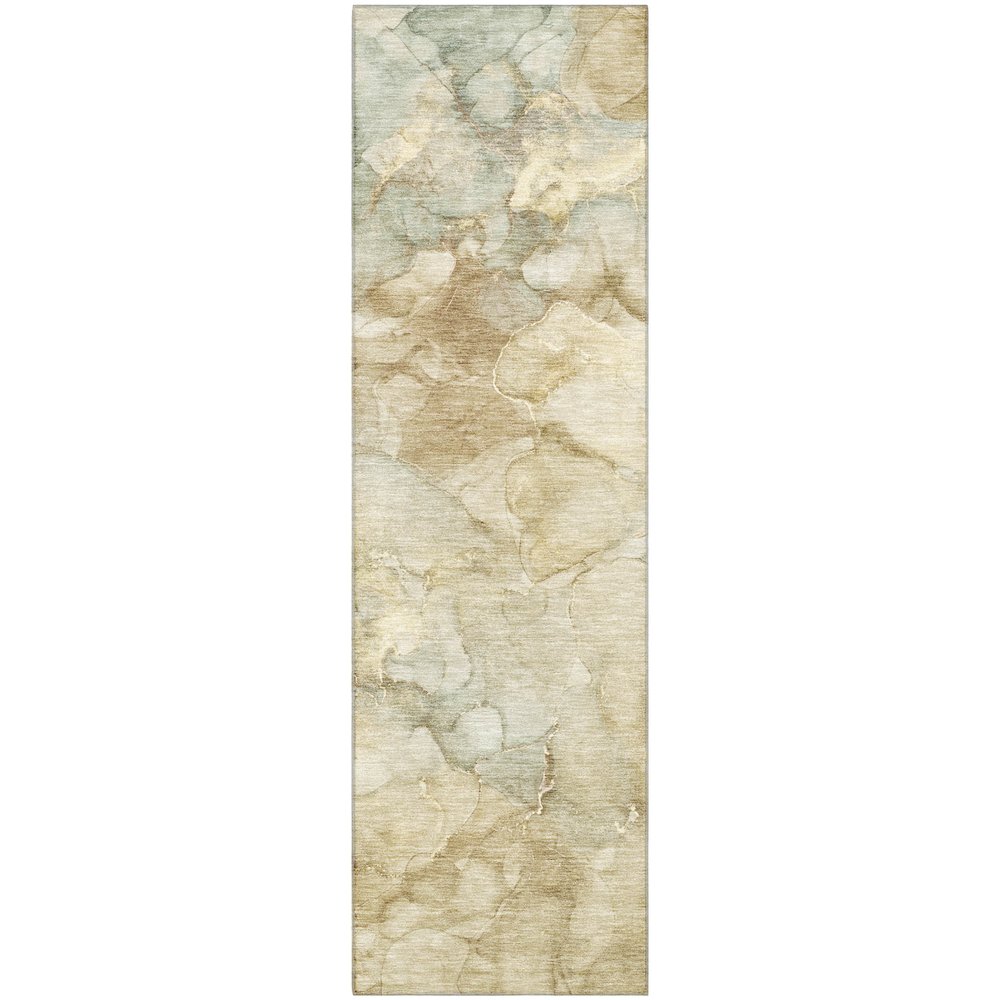 Premium Machine Washable Mayfield AMF2018 Brown 2'3" x 7'6" Runner Rug