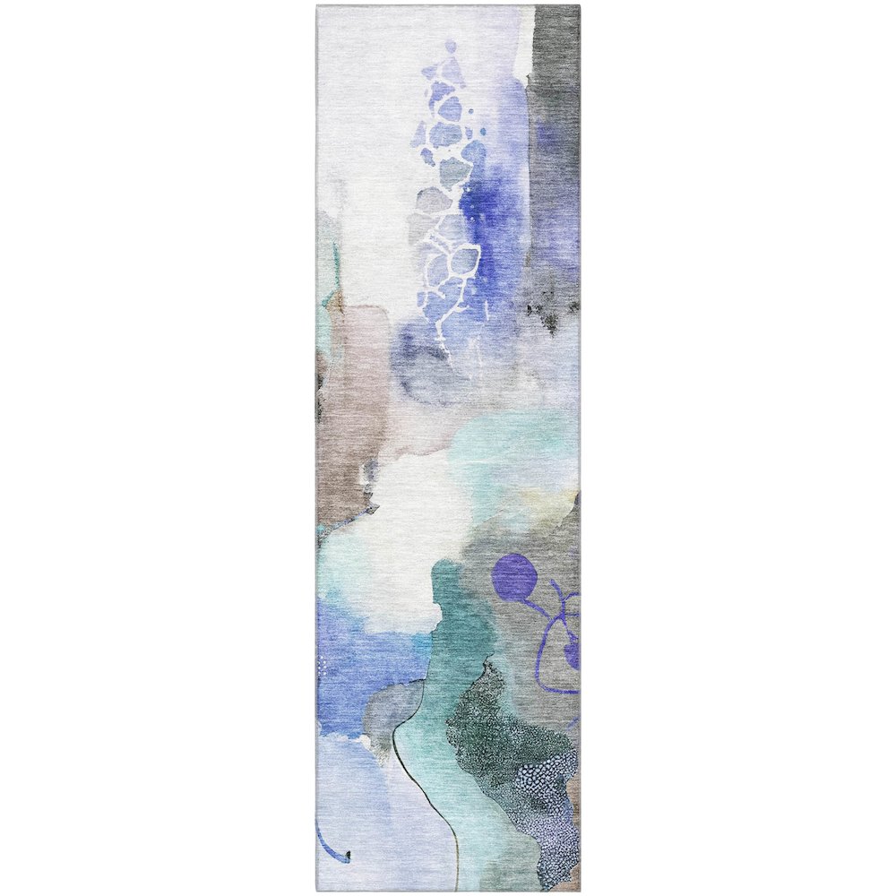 Premium Machine Washable Mayfield AMF2019 Brown 2'3" x 7'6" Runner Rug