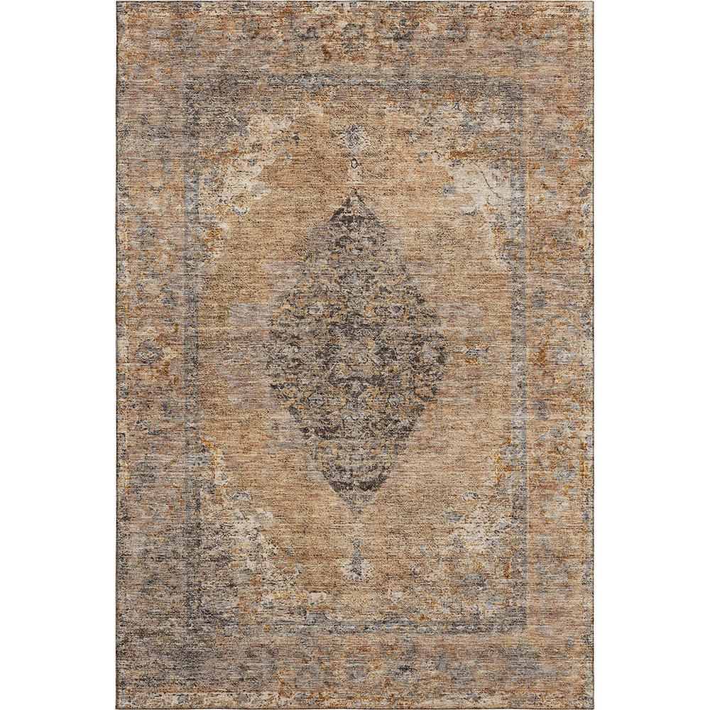 Premium Machine Washable Mayfield AMF2021 Orange 3' x 5' Rug
