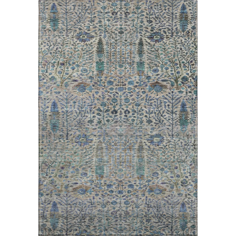 Premium Machine Washable Mayfield AMF2053 Brown 3' x 5' Rug