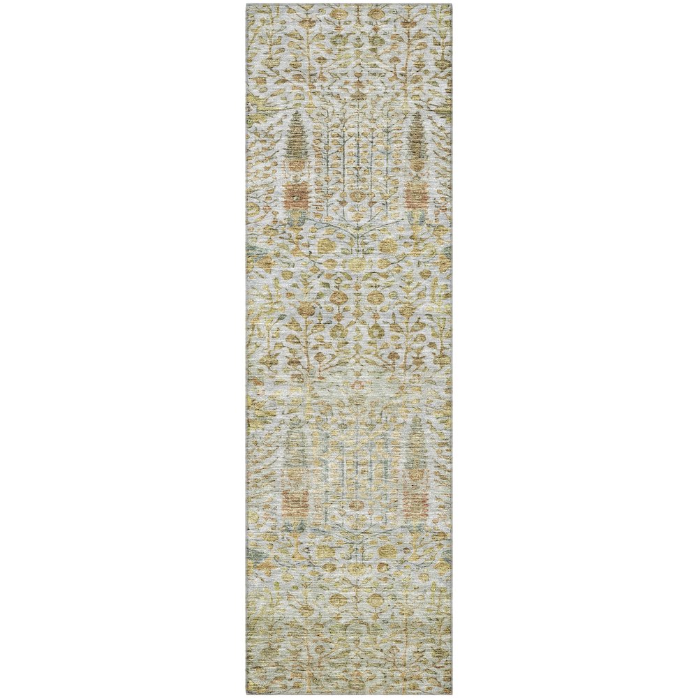 Premium Machine Washable Mayfield AMF2053 Ivory 2'3" x 7'6" Runner Rug