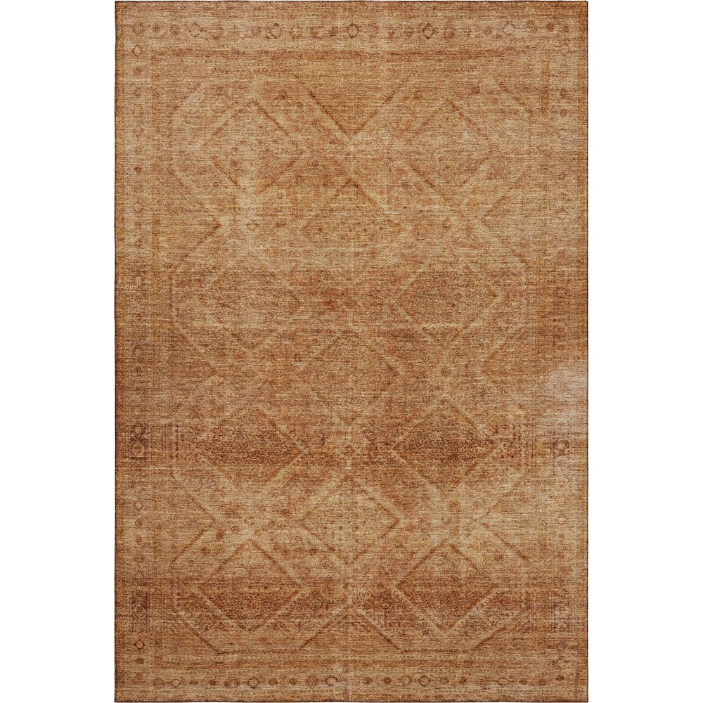 Premium Machine Washable Mayfield AMF2060 Orange 8' x 10' Rug