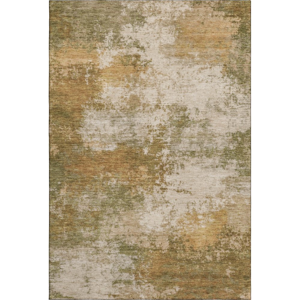Premium Machine Washable Mayfield AMF2064 Orange 3' x 5' Rug