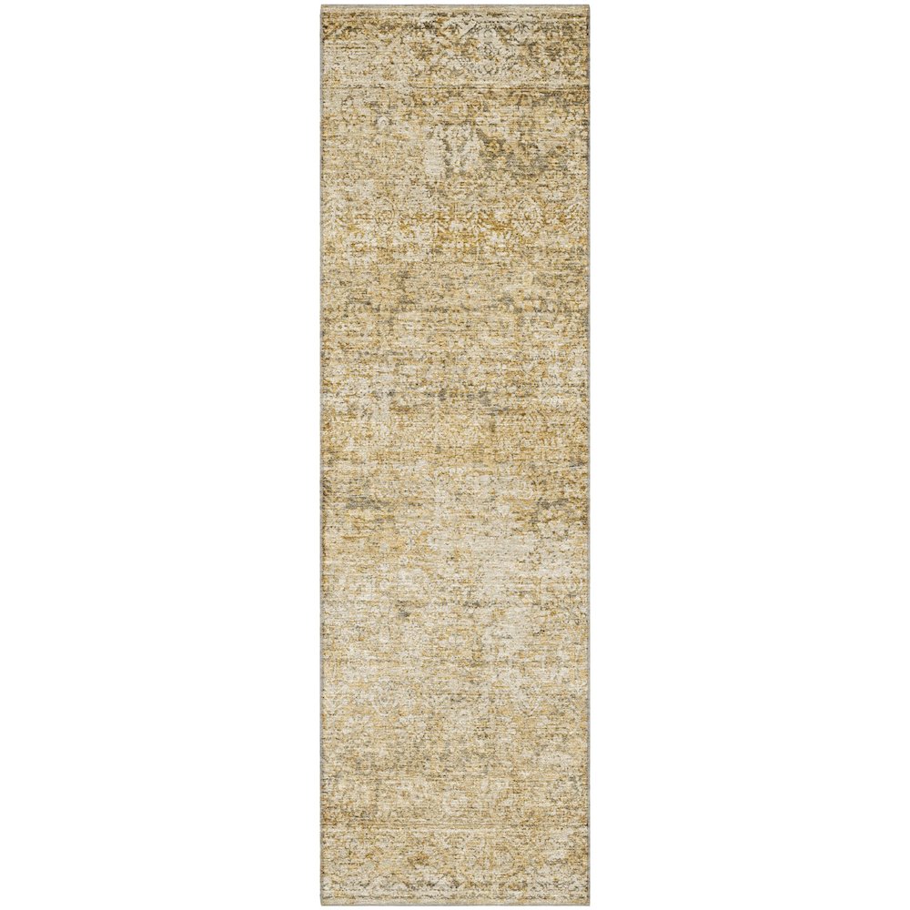 Premium Machine Washable Mayfield AMF2103 Orange 2'3" x 7'6" Runner Rug