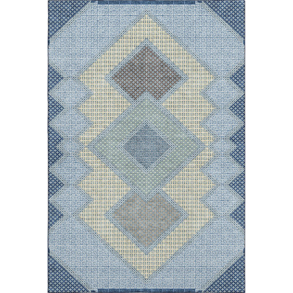 Premium Machine Washable Mayfield AMF2111 Blue 3' x 5' Rug