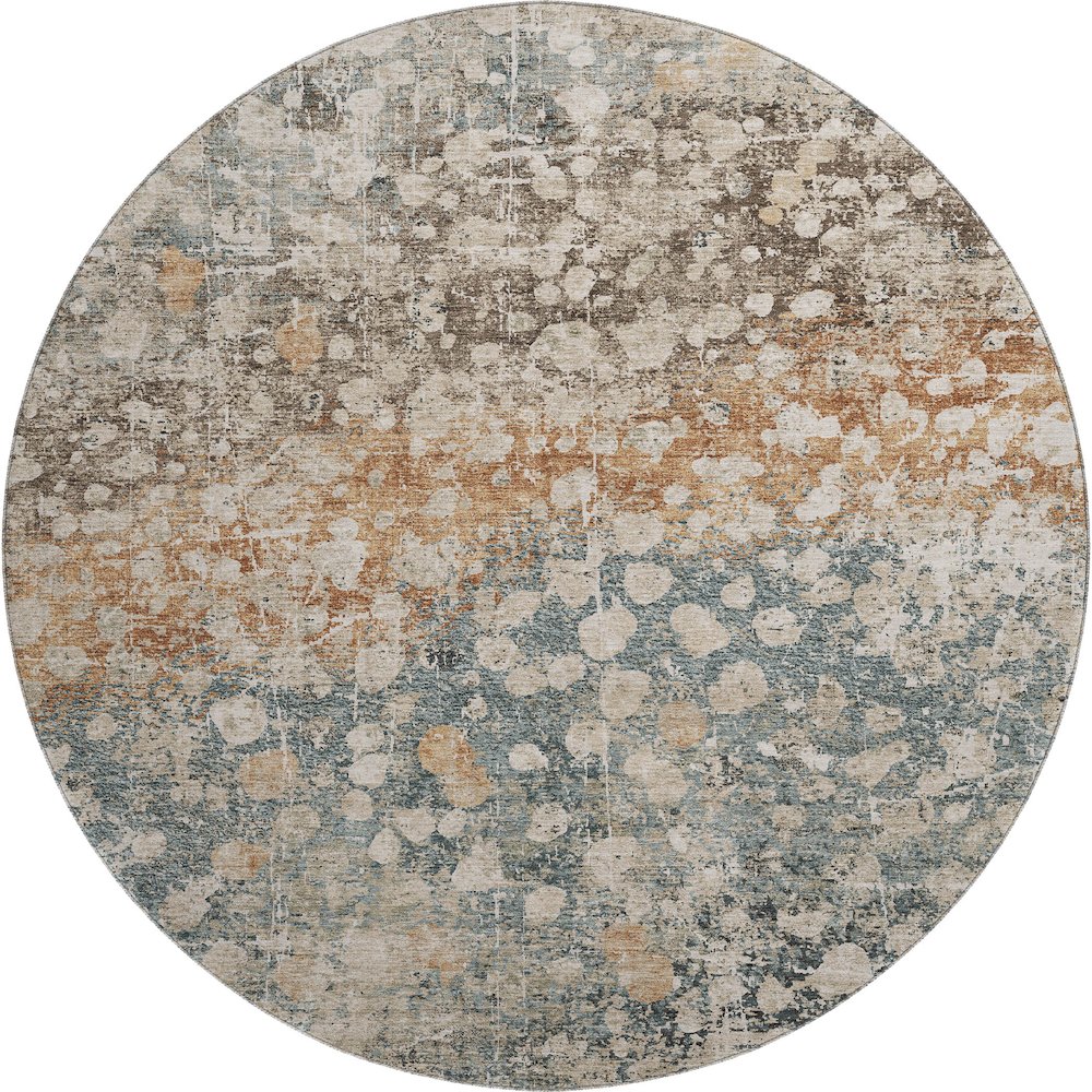 Premium Machine Washable Mayfield AMF2113 Ivory 8' x 8' Round Rug