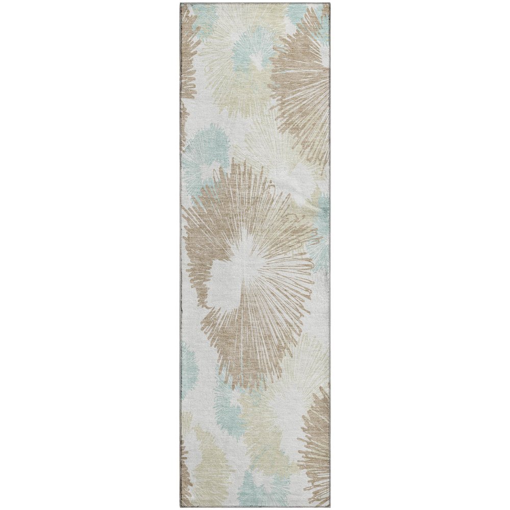 Premium Machine Washable Mayfield AMF2132 Brown 2'3" x 7'6" Runner Rug