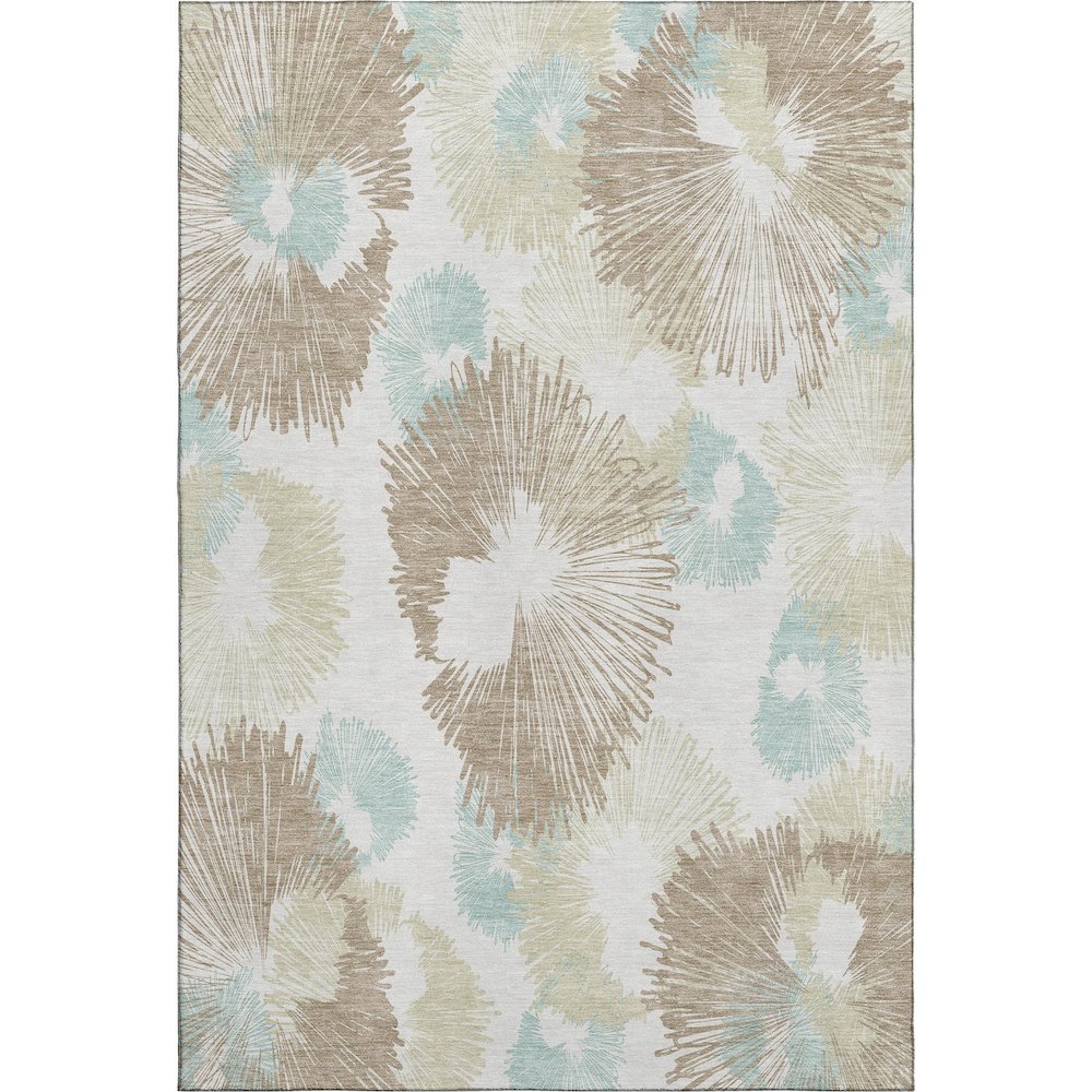 Premium Machine Washable Mayfield AMF2132 Brown 3' x 5' Rug