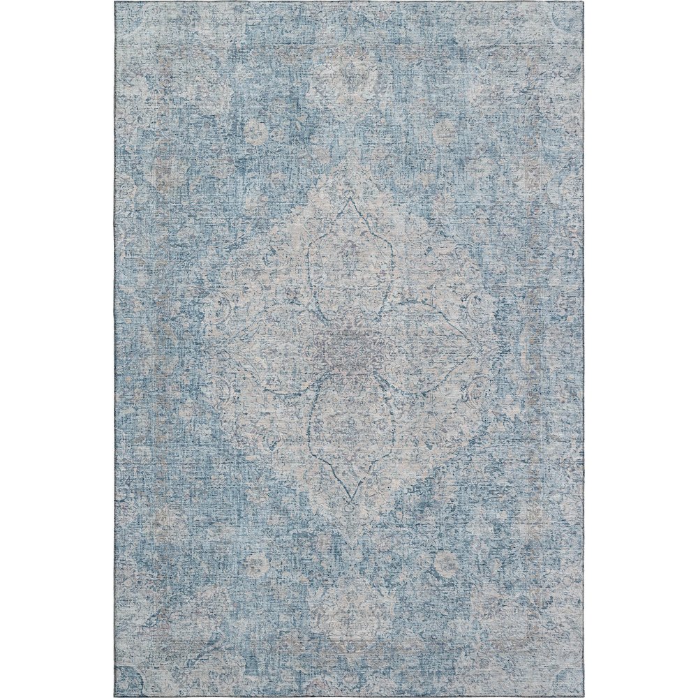 Premium Machine Washable Mayfield AMF2136 Blue 3' x 5' Rug
