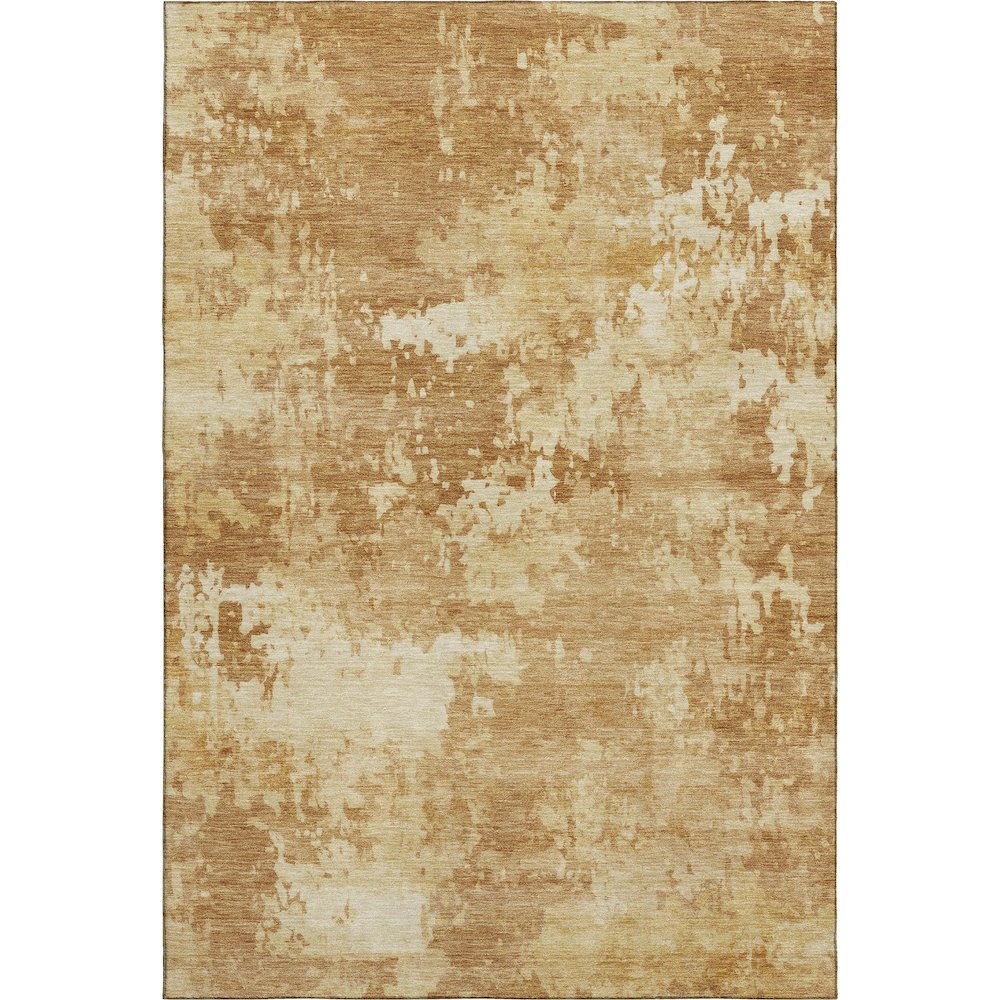 Premium Machine Washable Mayfield AMF2142 Orange 3' x 5' Rug