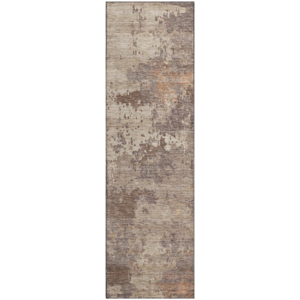 Premium Machine Washable Mayfield AMF2143 Brown 2'3" x 7'6" Runner Rug