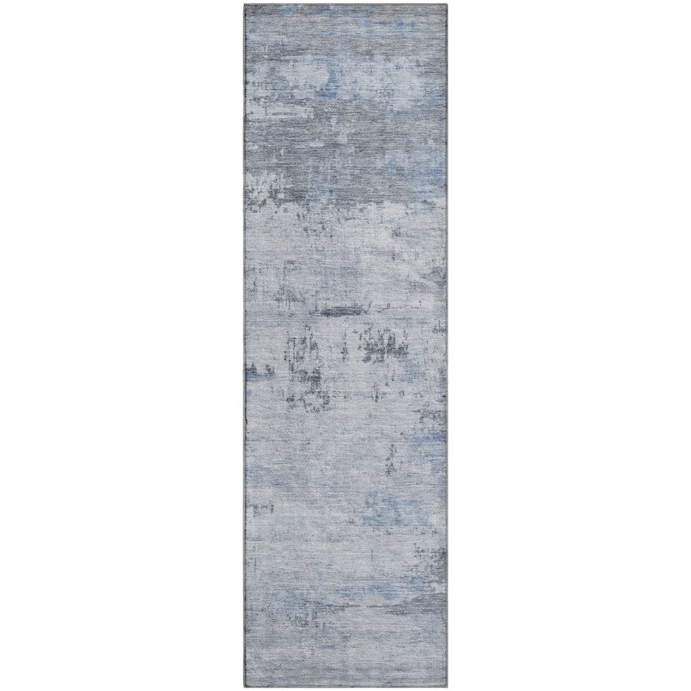Premium Machine Washable Mayfield AMF2145 Blue 2'3" x 7'6" Runner Rug